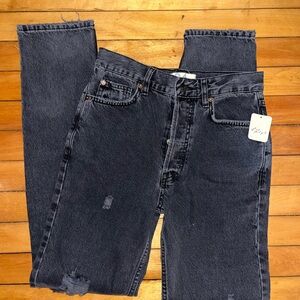 NWT Free People C Washed Black Jeans size 24